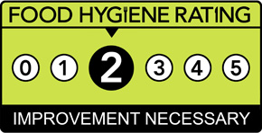 Roasts2Go Hygiene Rating - 2/5